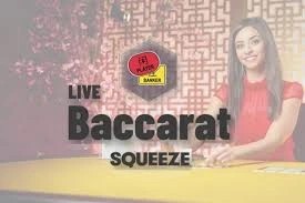 Baccarat Squeeze by Evolution, showcased at naobet-casino.nl – game logo