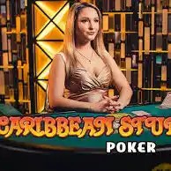 Caribbean Stud Poker online game logo by Evolution on naobet-casino.nl