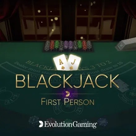 First Person Blackjack slot icon by Evolution, available at NaoBet