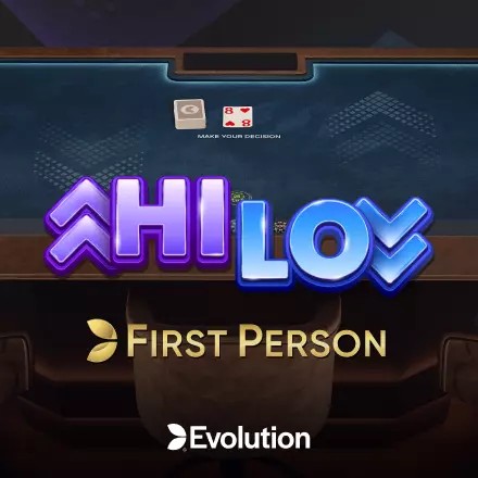 Enjoy First Person Hi Lo by Evolution – logo hosted on naobet-casino.nl