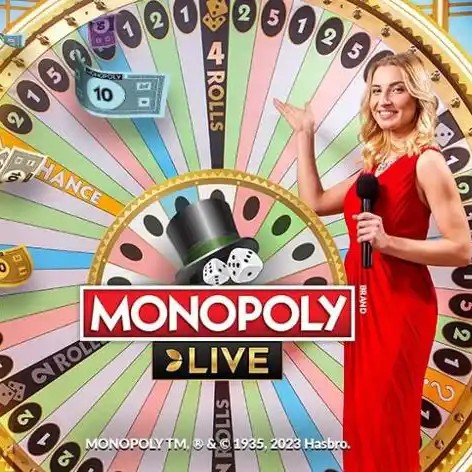 Monopoly Live slot visual from Evolution available on naobet-casino.nl