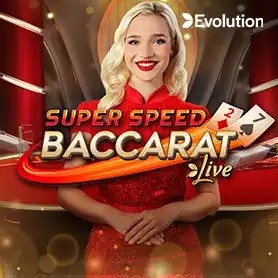 Super Speed Baccarat slot icon by Evolution, available at NaoBet